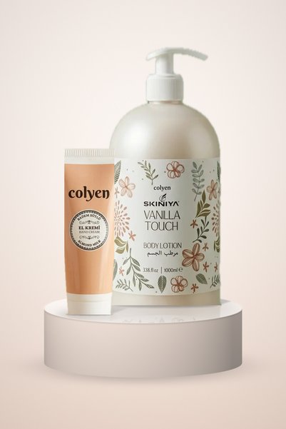Colyen Almond Milk Hand Cream + Skiniya Vanilla Touch Body Lotion 2-Piece Han...