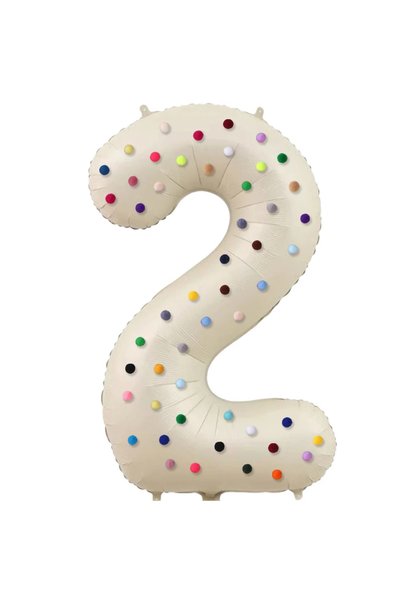 Choice NUMBER 32inch Cream White 2 32inch Cream White Number with 50Pcs Color...