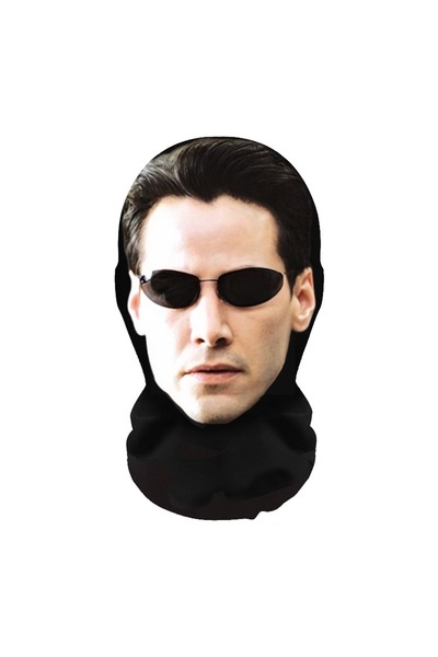 Choice MASKX1 NEW 2026 3D Seamless Mask Funny Face Printed Head Scarf Celebri...