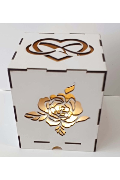 atelier creatii Lampă decorativă în formă de cub / suport din HDF cu 4 fețe d...