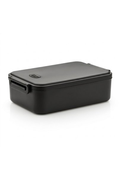 JOY CREATIVE Large 2200 ml PP lunch box with leak-proof lid, silicone valve a...
