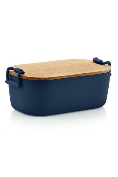 JOY CREATIVE 700 ml PP lunch box with Bamboo lid and zipper closure, Joy Crea...