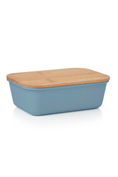 JOY CREATIVE PP lunch and sandwich box with Bamboo lid, 20 x 13.5 x 6.5 cm, P...