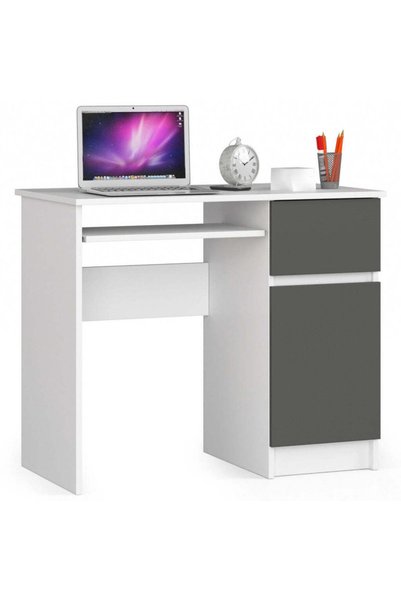 MyOfficeShop Birou pentru computer PIKSEL, cu sertar, dulap și raft pentru ta...