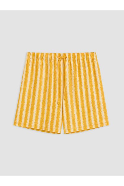 LC Waikiki LCW DREAM Yellow Jersey Striped Women's Pajama Bottoms, Featuring ...
