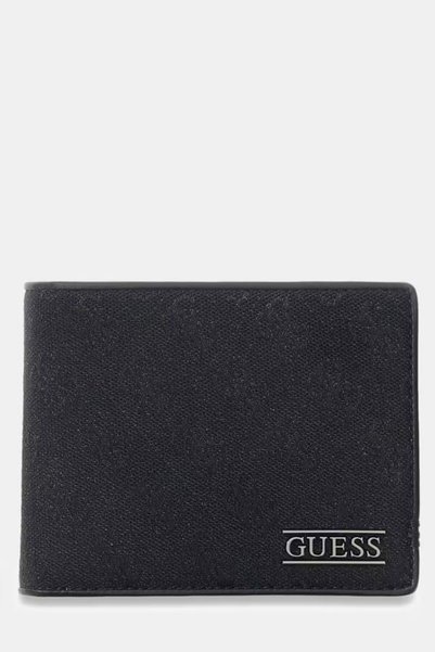 Guess Boston Logo Wallet for Men, Black SMBOLJLEA20-DAB Wallet