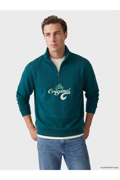 LC Waikiki I Dik Roba Collar Embroidered Men's Sweatshirt from Freezen Store