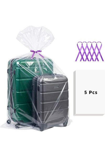 GENERAL Extra Large Clear Plastic Storage Bags,5Pieces 40x60 Inches Big Giant...
