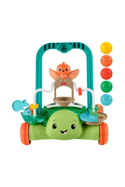 mattel Fisher-Price Moves with You – Cărucior-broască țestoasă (JKD63)