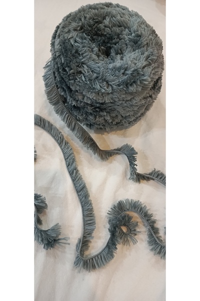 UMRA collection Fuzzy, soft yarn—hand-knit yarn, 200 g, color: ash gray