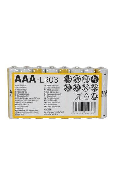 SHOPIENS Set 8 Baterii Alcaline AAA