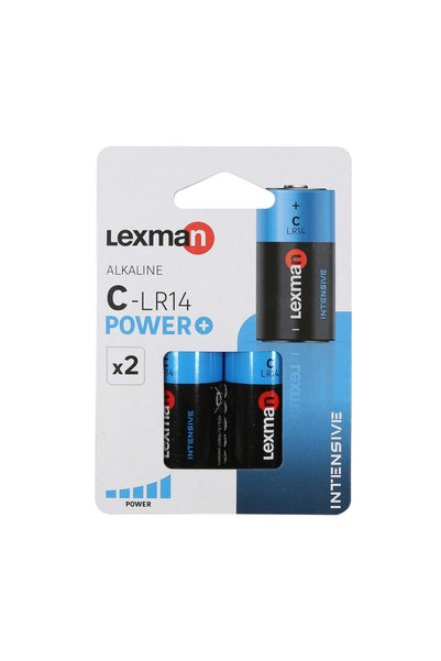 SHOPIENS Set de 2 baterii alcaline Intensive LR14 C de 1,5 V