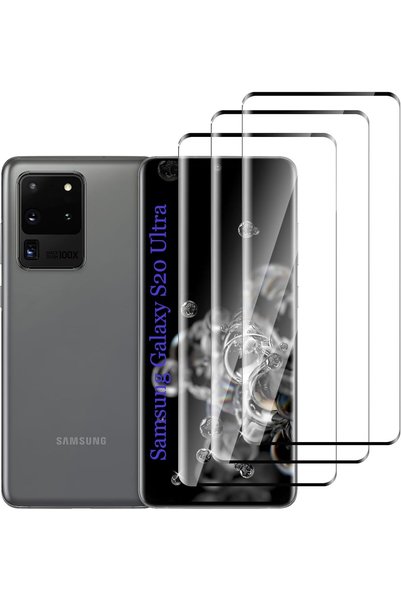 GENERAL [3-Pack],3D Curved Screen Protector for Samsung Galaxy S20 Ultra, HD ...