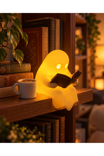 Decoroom Hayalet Biblo Kitap Kahve Set Dekoratif Obje Ev ve Oda Dekorasyonu M...