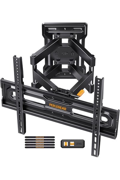 Perlegear Full Motion TV Wall Mount for 23-70 Inch TVs up to 50 kg, PGMF18