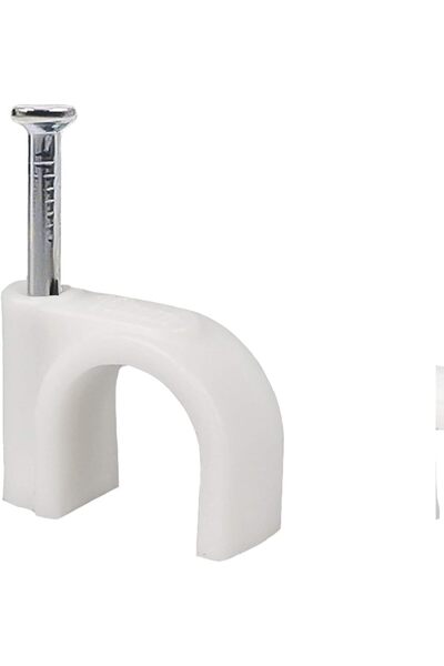 MNODWLOF Cable Clips 10mm - Cord Clips for Wall, 100 Pcs - White Cable Clips ...