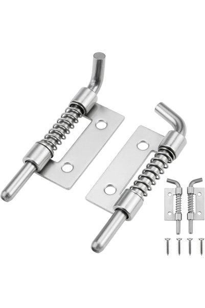 KASTWAVE Spring Loaded Latch Pin Set, 304 Stainless Steel Flat Pin Latch with...