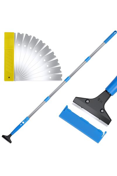 GENERAL BigKing Long Handle Scraper Floor Scraper with 4 Section Extension Ro...