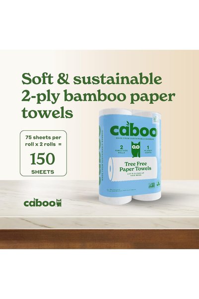 CABOO Set of 2 Non-Organic Kitchen Rolls