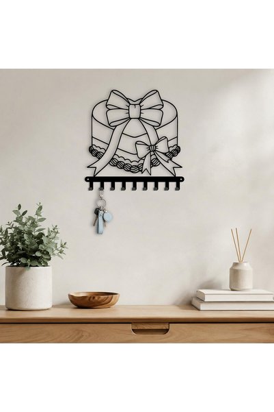 Generic Brand Gift Box With Bows Metal Key Holder Metal Key Hanger Wall Mount...