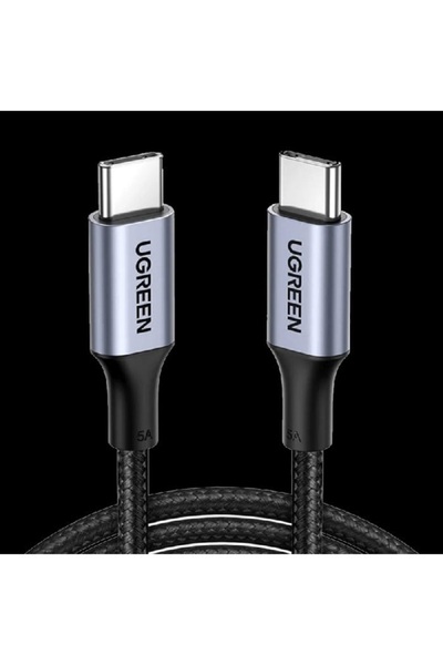 Generic Brand سلك شاحن يوجرين سريع من USB-C إلى USB-C مظفر بطول 2 م وبقوة 100...