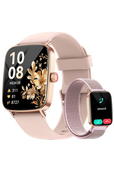 aeac Smart Watch for men women,1.85" HD 60fps Full Touch Screen Answer/Make C...