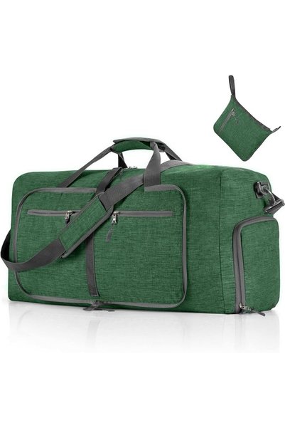 Vomgomfom Travel Duffle Bag for Men, 65L Foldable Travel Duffel Bag with Shoe...