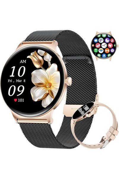 GENERAL ESFOE Smart Watch for Women Call Receive Dial, 1.43" AMOLED Smartwatc...