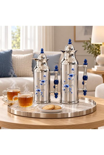 laverahome Royal Silver Tramset with a Touch of Blue Luxury |