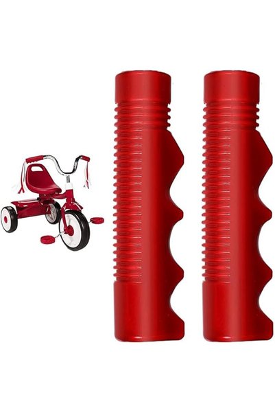 GENERAL 1 Pair Red Tricycle Handlebar Grips,Handlebar Grips Compatible with R...
