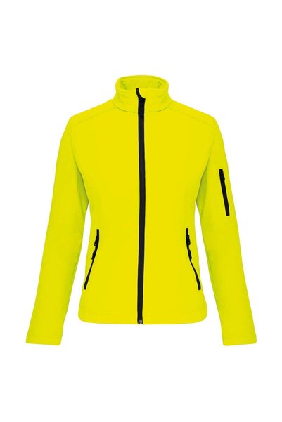Kariban JACETĂ SOFTSHELL PENTRU FEMEI KA400 – damă, galben fluorescent, M