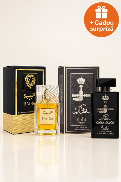 OferteTop Set 2 Parfumuri Arăbești pentru Bărbați: Haiba și Sultan Al Lail, E...