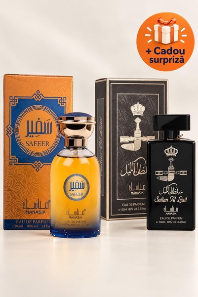 OferteTop Set 2 Parfumuri Arăbești pentru Bărbați: Safeer și Sultan Al Lail, ...