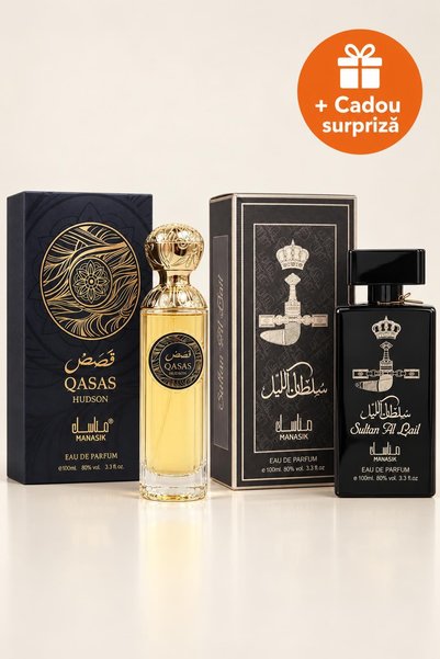OferteTop Set 2 Parfumuri Arăbești pentru Bărbați: Qasas Hudson și Sultan Al ...
