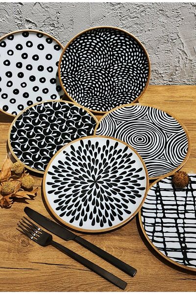 Porland Fractal 18 Piece 6-Person Service Presentation Set