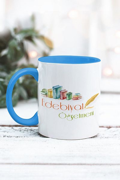Yaprak Hediyelik كوب مصمم لمعلم الأدب