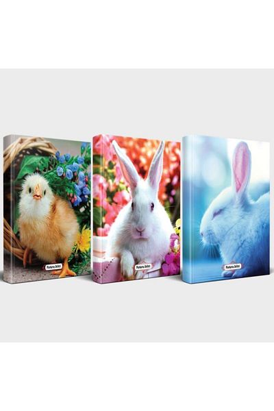 Halk Kitabevi Set caiete cu animale drăguțe 3 piese V3