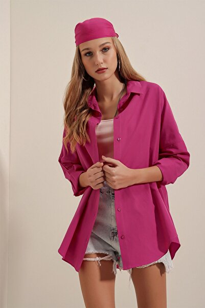 Bigdart Plus Size Shirt - Pink - Regular fit