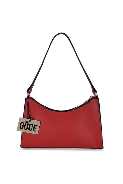 Güce Red Color Baguette Baguette Hand and Shoulder Bag Gc009002