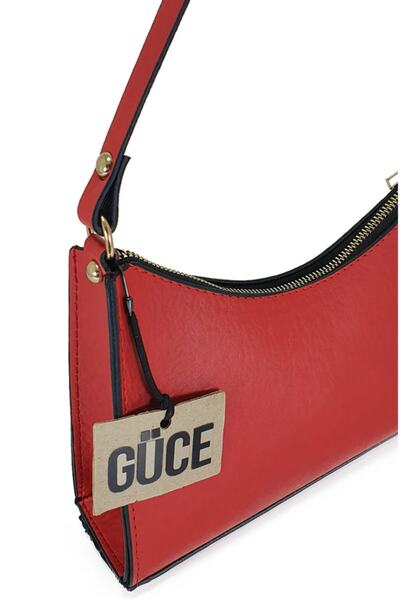 Güce Red Color Baguette Baguette Hand and Shoulder Bag Gc009002