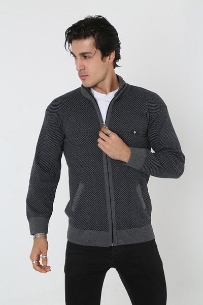 KMKkombin Dad's Winter Zippered Thick Cardigan Coat