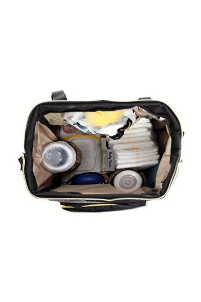 Resmo Bebek Atta Çantası, Anne Bebek Bakım Çantası - Siyah