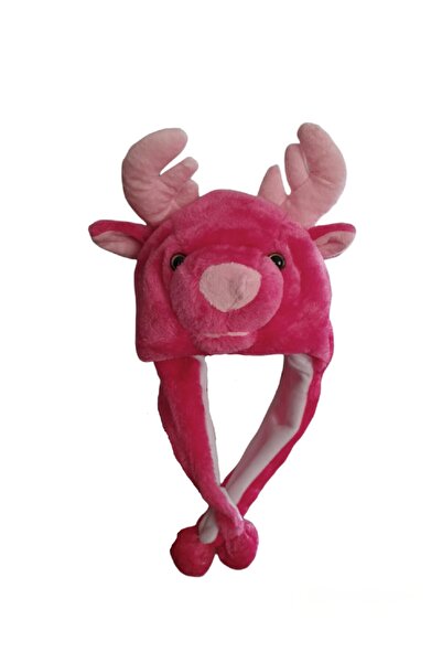 by.accessoriess Geyik Model Kız Çocuk Peluş Bere