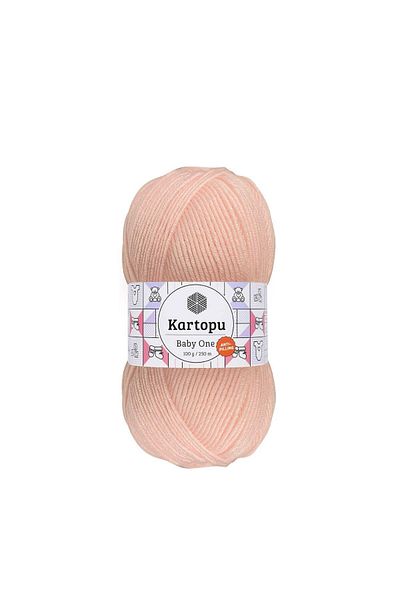 Kartopu Baby One K699 Powder Pink Hand Knitting Yarn 100 Gr.