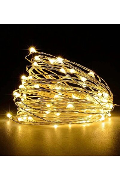 LİM-SA Peri Led 10metre Sarı Pilli Dekoratif Aydınlatma