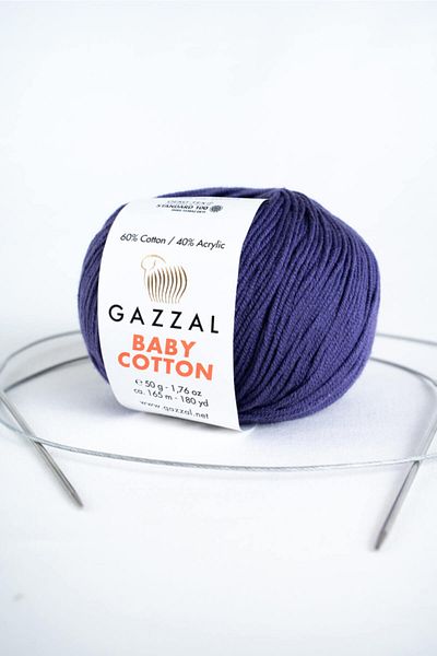 Gazzal Βρεφικό βαμβακερό Amigurumi Punch Hand Knitting String, 50 gr (3440)