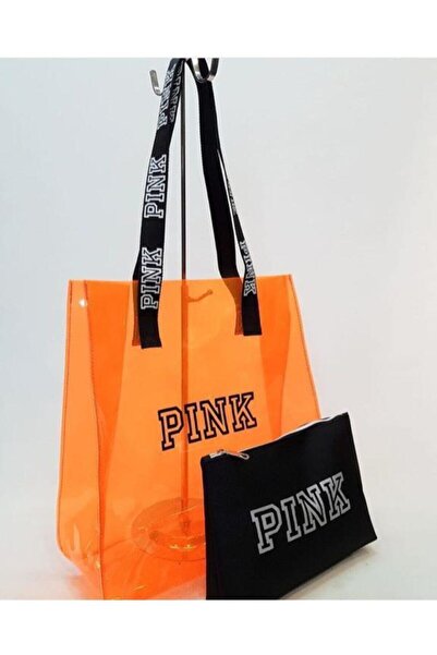 Shopiolog Şeffaf Plaj Çantası 40 X 37 cm Ekstra Küçük Çanta