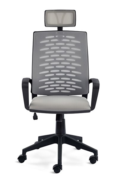 SERS MOBİLYA Panorama Fileli Müdür Koltuğu Ofis Fileli Koltuğu Başlıklı Büro Ofis Koltuğu