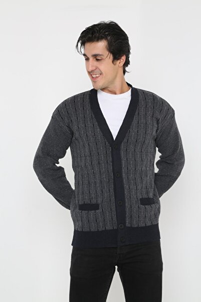 KMKkombin Батьківська зимовий супер баталь з ґудзиками великого розміру пальто кардиган