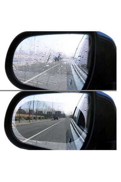 Ankanorm Car Rain-Proof Slider Film Vehicle Exterior Rearview Mirror Easy Vision Film Anti-Fog 2 Pieces